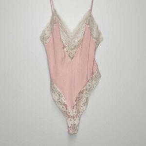 Vintage Victoria's Secret Gold Label Laced Bodysuit Lingerie Sleepwear Large